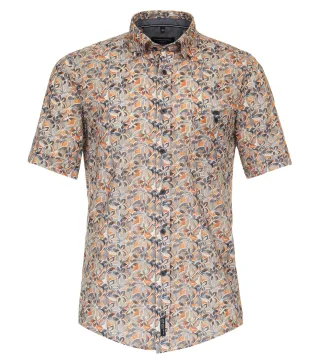 CASAMODA - Freizeithemd Kurzarm orange - Gr. - XXL