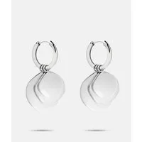 Liebeskind Berlin Paar Creolen Schmuck Geschenk Edelstahl Ohrringe The Organic Treasure, Einhänger abnehmbar