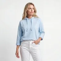 OriginalYou Sweatshirt Damen Langarmshirt mit Kapuze 100% Baumwolle Strand Sweater One Size 38–42 (oversize/klassisch), 42–46 (oversize/klassisch)