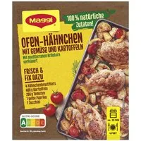 MAGGI Gewürz, Maggi Fix Ofen-Hähnchen mit Gemüse und Kartoffeln Packung 27g