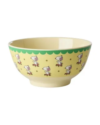 Rice Schüssel mit Snoopy Print, hellgelb