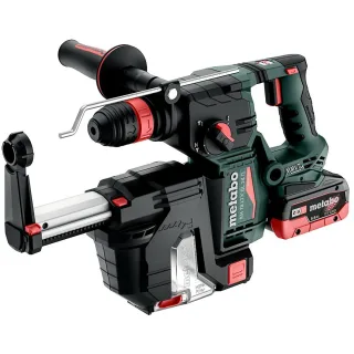 Metabo Akku-Kombihammer KH 18 LTX BL 24 Q Set ISA mit integrierter Staubabsaugung und Metabo-Quick-W - 601714930