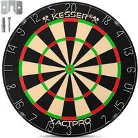 KESSER Dartscheibe Classic 45cm, Dartscheibe Sisal Professional Dartboard