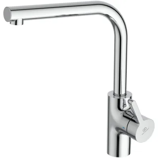 Ideal Standard Küchenarmatur Ceralife Ausladung 220mm L-Auslauf Chrom, BE239AA BE239AA