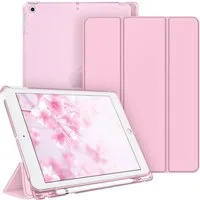 Fintie Tablet-Hülle für iPad 9. Gen 2021/8. Gen 2020/7. Gen 2019 10.2 Zoll mit Stifthalter, ultradünne leichte Case mit transparenter Rückseite & Auto Schlaf/Wach