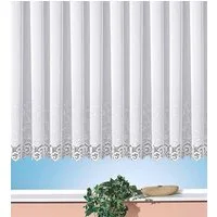 Weckbrodt Gardine Elina (1 St), Kräuselband, transparent, echte Stickerei, Makramee, halbtransparent, Bordüre, gebogt, Store