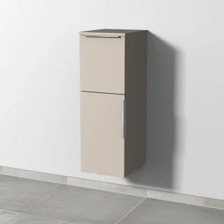 Sanipa 3way Mittelschrank mit 1 Tür und 1 Auszug, Kaschmir-Matt, UP1241U UP1241U