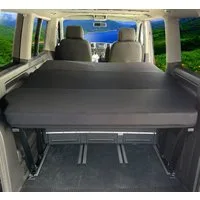 Klappmatratze Klappmatratze 2-Teilig für Renault Trafic Primastar Vivaro 1M (2C), BREMER SITZBEZÜGE, (Set, 3-teilig klappbare Schlafauflage), in Schwarz
