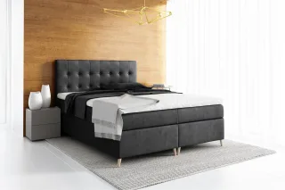 Boxspringbett Schlafzimmerbett ASGER 200x200cm inkl.Bettkasten