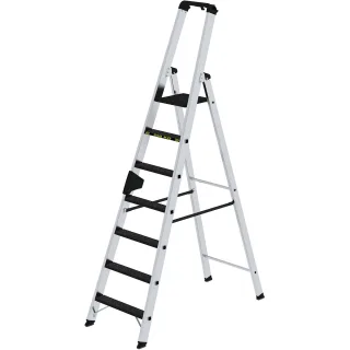 Munk Stufen-Stehleiter 250 kg einseitig begehbar mit clip-step R13 - 042707