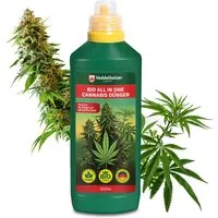 Veddelholzer Spezialdünger Premium 500ml All in One Bio Cannabis Dünger Wachstum & Blüte, für Indoor & Outdoor inklusive Dosierkappe, für alle Cannabiskulturen und Substrate, Organischer Hanf Dünger mit Vinasse