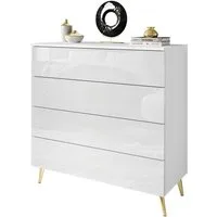 Lookway Kommode AURA 4S mit Schubladen und Griffloses Öffnungssystem, Breite: 95 cm