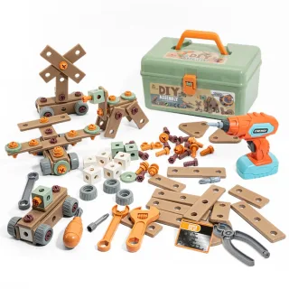 DIY Tool-Themed Assembly Toy Simulation Electric Drill Screw Removal Multi-Functional Education Tool Kit for Kids Birthd