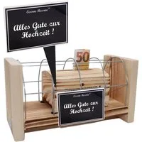 Eiserne Reserve® Geschenkbox Alles Gute zur Hochzeit - Eiserne Reserve Gitterbox Geldgeschenk zur H