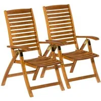 MERXX Gartenstuhl Paraiba (Set, 2 St), 2er Set, Akazienholz, verstellbar