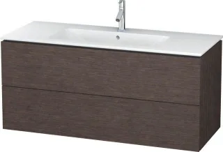Duravit L-Cube Waschtischunterbau wandhängend Eiche dunkel gebürstet Matt 1220x481x550 mm - LC624307 LC624307272