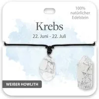 bb Klostermann Kette mit Anhänger BB Klostermann Edelstein Kette weißer Howlith Sternzeichen Krebs