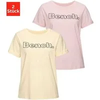Bench. Loungewear T-Shirt (Packung, 2-tlg) im doppelpack mit Logodruck, Loungewear