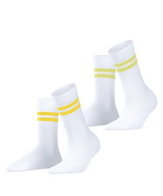 ESPRIT socks & tights - Esprit Tennis Stripe 2-Pack Damen raw white - Gr. - 36.5