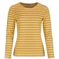 modAS Langarmshirt Damen Bretonisches Streifenshirt 25904 Langarm - Sweatshirt gestreift Shirt gestreift aus Baumwolle, Rundhalsausschnitt, femininer Schnitt