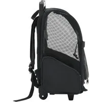 vidaXL Fahrradhundeanhänger, Trolley für Haustiere 3-in-1 Faltbar Schwarz