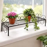 DanDiBo Blumenhocker Blumenregal Metall 75 cm Blumenständer Mi Blumentreppe Indoor/ Outdoor, Pflanzentreppe Blumenhocker Pflanzenständer