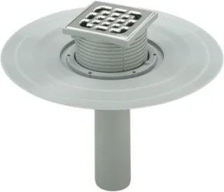 Viega Balkon-/Terrassenablauf Advantix 4944.2 in 100mm Kunststoff grau 626983