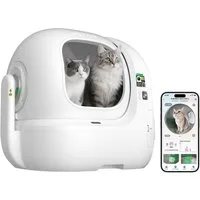 PETKIT Katzentoilette PUROBOT Max Pro 2, Präzise Mehrkatzen-Erkennung, 43% Größerer Eingang