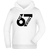 MyDesign24 Hoodie Kinder 67 Kapuzensweater Kapuzenpullover mit six seven Aufdruck i774