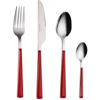 ECHTWERK Besteck-Set Basic Tafelbesteck 24-teilig (24-tlg), 6 Personen, Edelstahl 18/10, Kunststoff