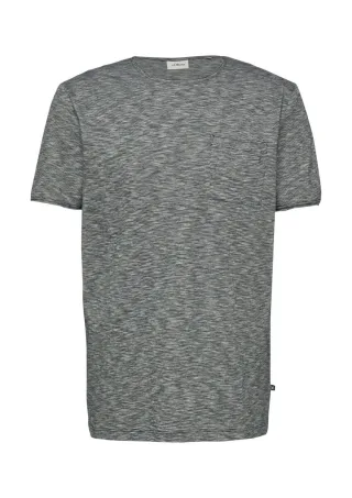 s.Oliver Red Label - T-Shirt aus Baumwolljersey mit Brusttasche blau - Gr. - S