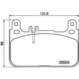Hella Bremsbel?ge vorne Mercedes S-Klasse W222