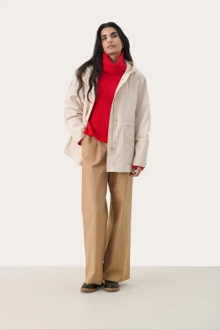 Jacke Gerade Passform French Oak cream