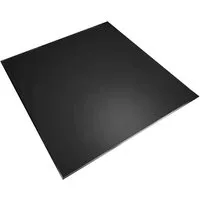 Hanseatic Bodenschutzplatte für Kaminöfen Heathus Quadrat 110 S Glas, Glas 8mm, schwarz, BxL: 110x110 cm