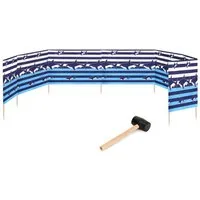Garronda Windschutz Strand Sichtschutz 10m lang mit Gummihammer Garten Meer GAEX001