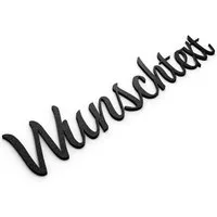 Zwayve Hinweisschild Wunschtext Türschild Personalisiert Name Selbstklebend Schwarz