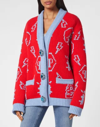 Strickjacke Monogram