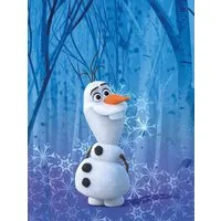 Komar Bild Frozen Olaf Crystal, Disney (1 St), Wandbild zur Dekoration im Kinderzimmer - ohne Rahmen