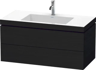 Duravit L-Cube c-bonded Set wandhängend Eiche Schwarz Matt 1000x480x500 mm - LC6928O1616 LC6928O1616
