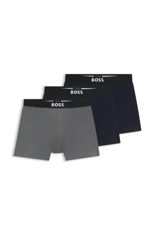 BOSS Menswear Black - BoxerBr 3P BOSS ONE Patterned - Gr. - M