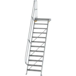 Munk Treppe mit Plattform 60° Stufenbreite 800 mm - 600392