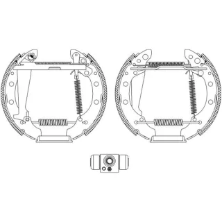Hella Bremsbacken Seat Skoda VW 8DB355004-961