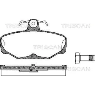 Triscan Bremsbel?ge hinten Ford Escort Scorpio Sierra 811016869
