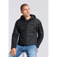 BOSS GREEN Steppjacke Kapuze, Regular Fit, reflektierende Details