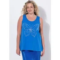 Angel of Style Longtop Top ärmellose A-Linie Glitzer-Schmetterling