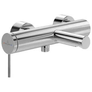 Villeroy und Boch Loop + Friends Einhebel-Wannenarmatur TVT10650115361 mit Rückflussschutz, mit Umsteller, Wandmontage, chrom