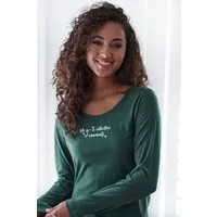 s.Oliver Pyjamaoberteil (1-tlg) mit Frontdruck