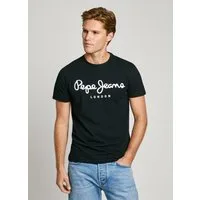 Pepe Jeans T-Shirt mit Markenprint vorne