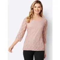 Sieh an! T-Shirt Spitzenshirt 3/4-Arm