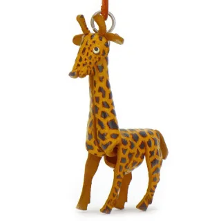 Giraffen Schl?sselanh?nger aus Leder